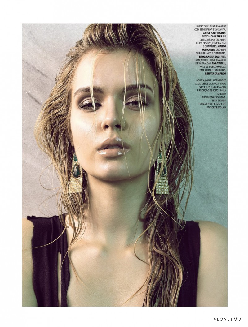 Josephine Skriver featured in A Flor Da Pele, March 2013