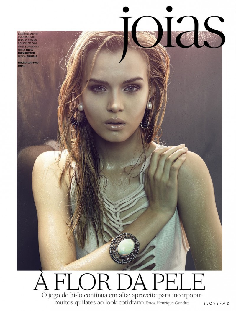 Josephine Skriver featured in A Flor Da Pele, March 2013