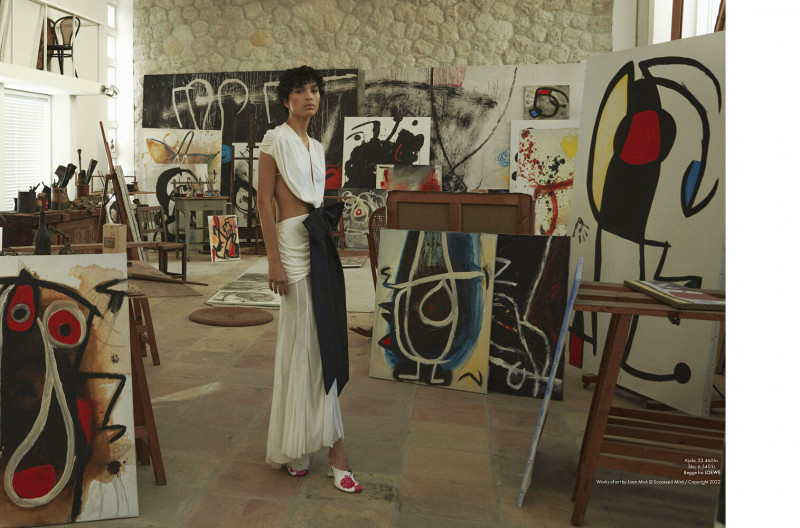 Nathalia Santana featured in A tribute to Joan Miró, March 2023