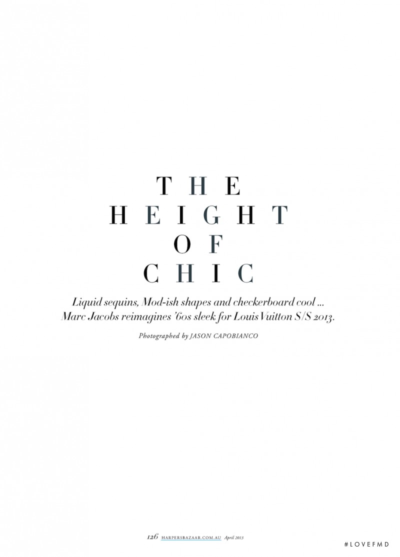 The Height Of Chic, April 2013