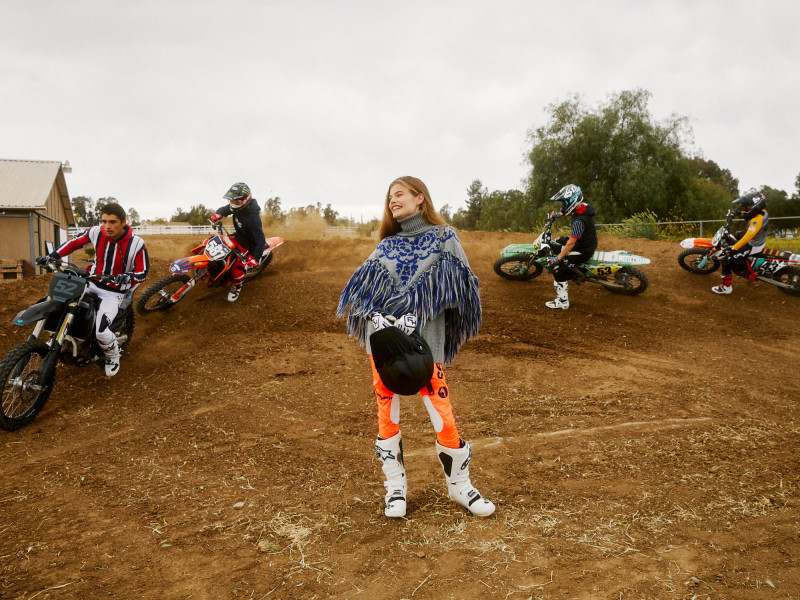 Rachel Connor featured in See V\'s Dirt Bike Take On Fall/Winter Collections, June 2019