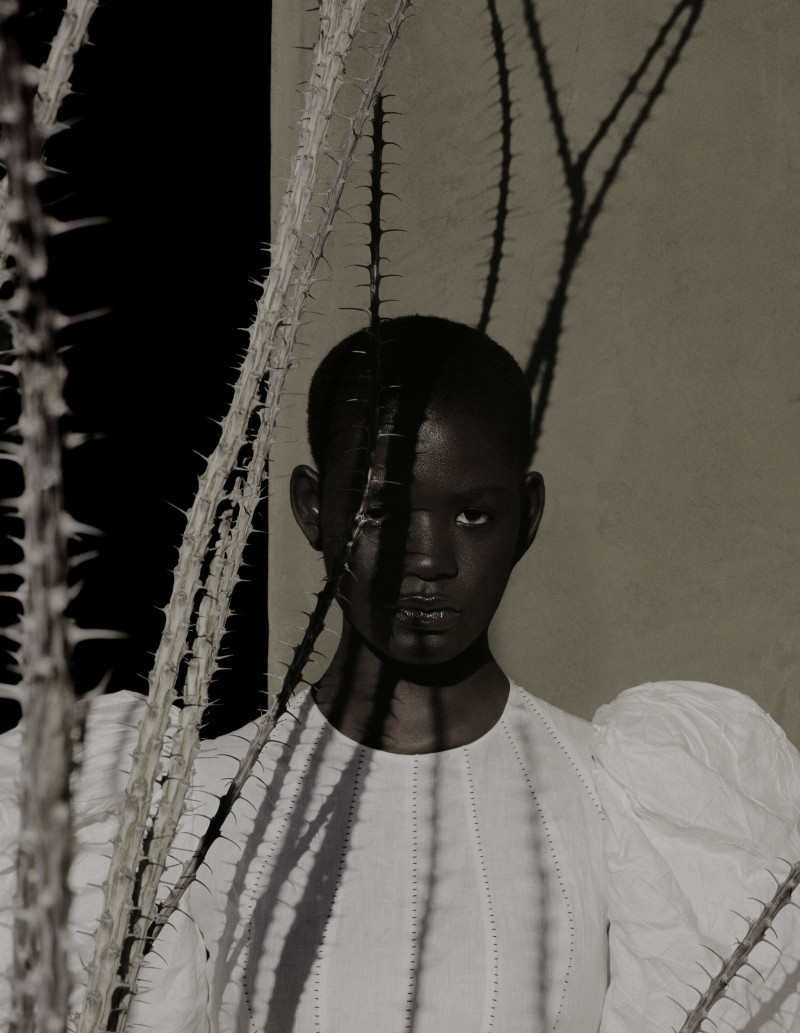 Mouna Fadiga featured in Alexander McQueen, February 2020