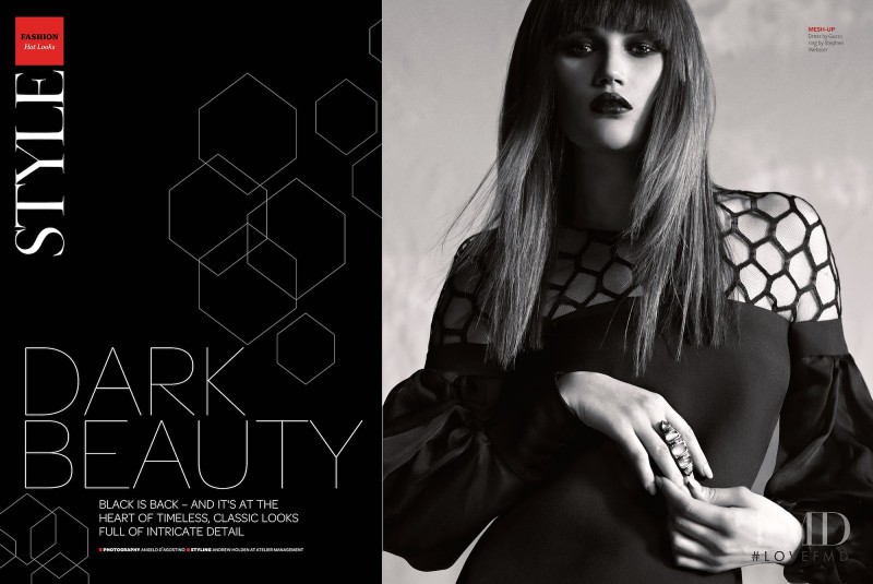 Tara Gill featured in Dark Beauty, March 2013