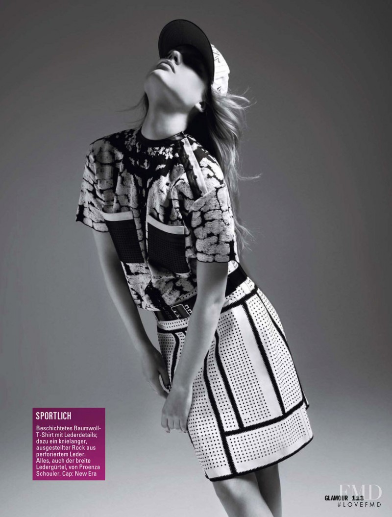 Luize Salmgrieze featured in Weiss Trifft Ins Schwarze, April 2013