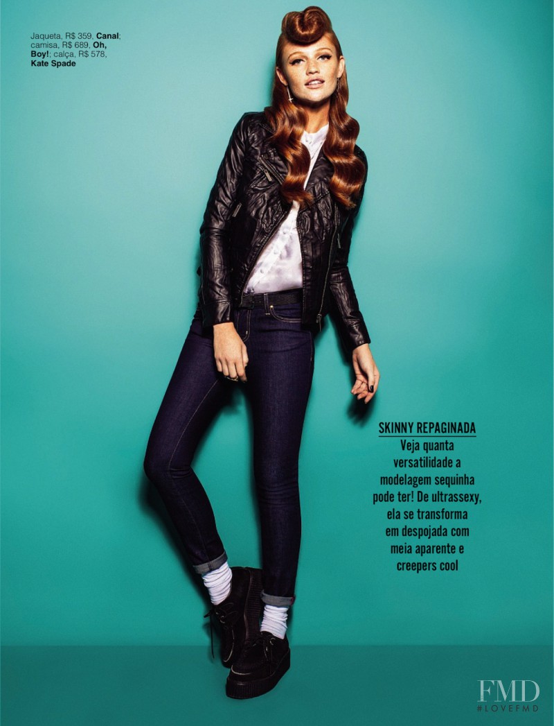 Cintia Dicker featured in Jeans & Couro, March 2013