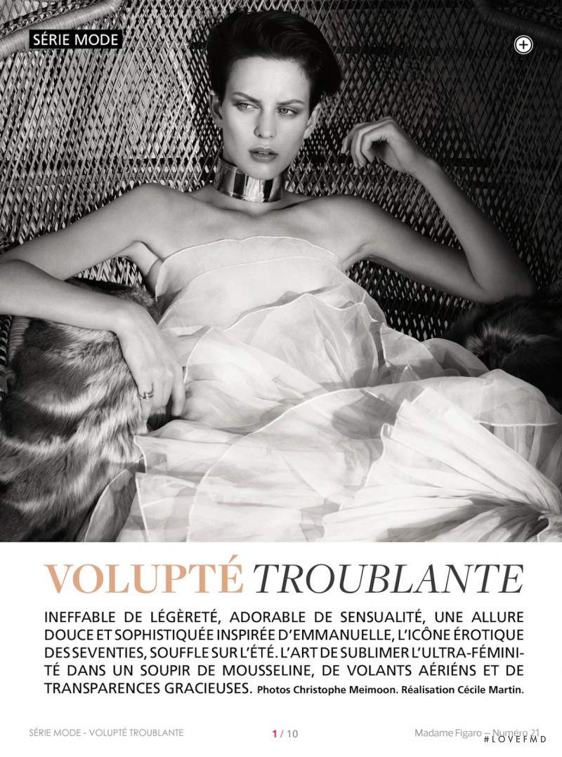Ellinore Erichsen featured in Volupté Troublante, March 2013