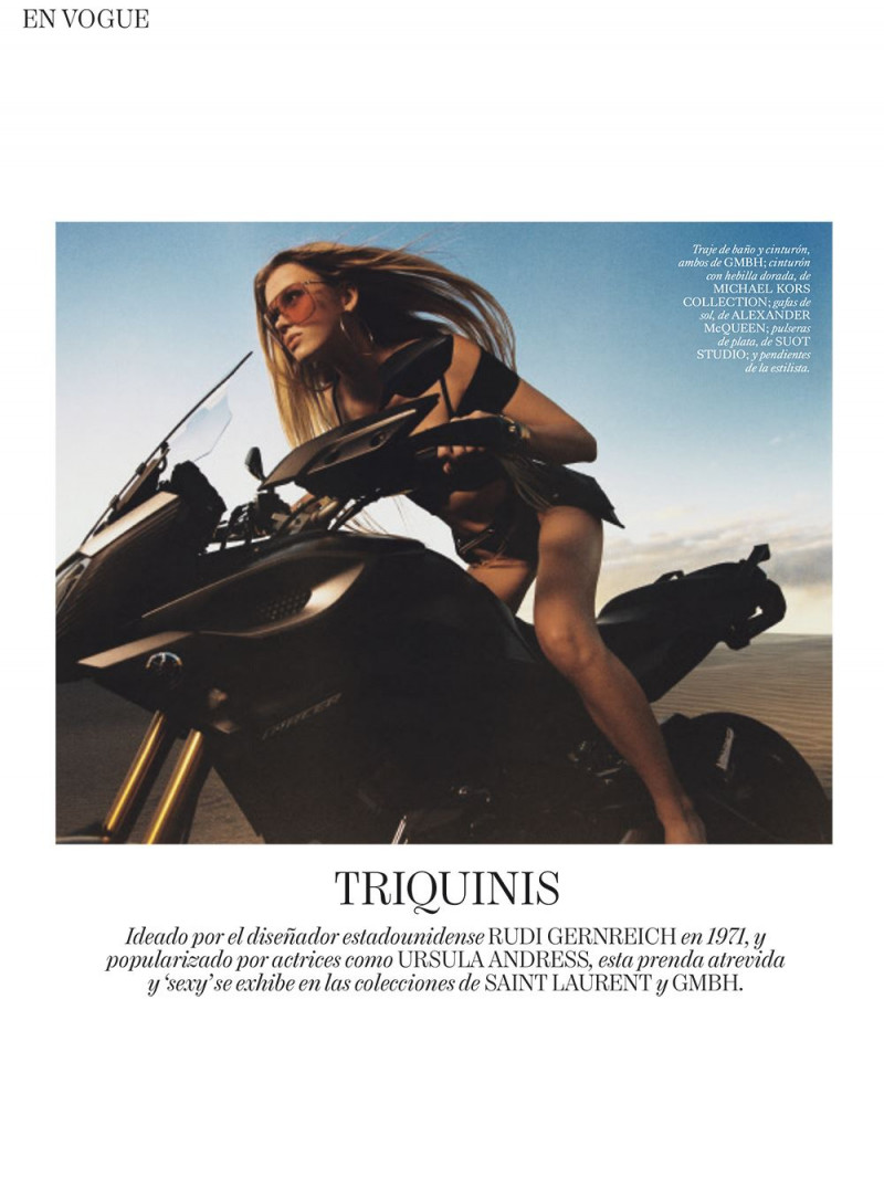 Evie Harris featured in Motomami de Lujo, March 2023