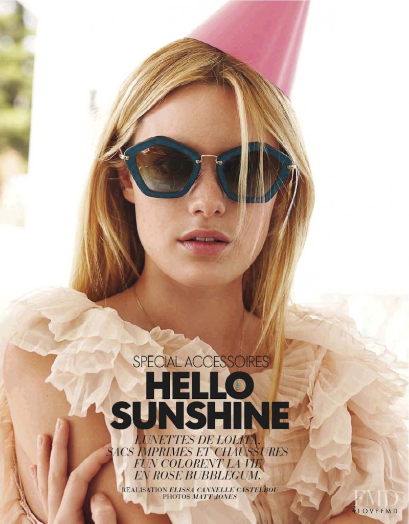 Camille Rowe featured in Hello Sunshine, March 2013