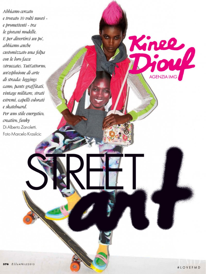Kinee Diouf featured in Street Art, April 2013