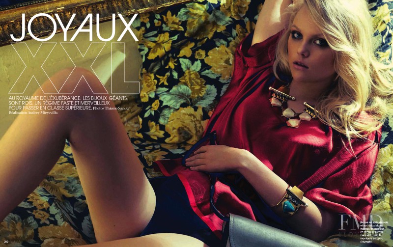 Anne Sophie Monrad featured in Joyaux XXL, April 2013