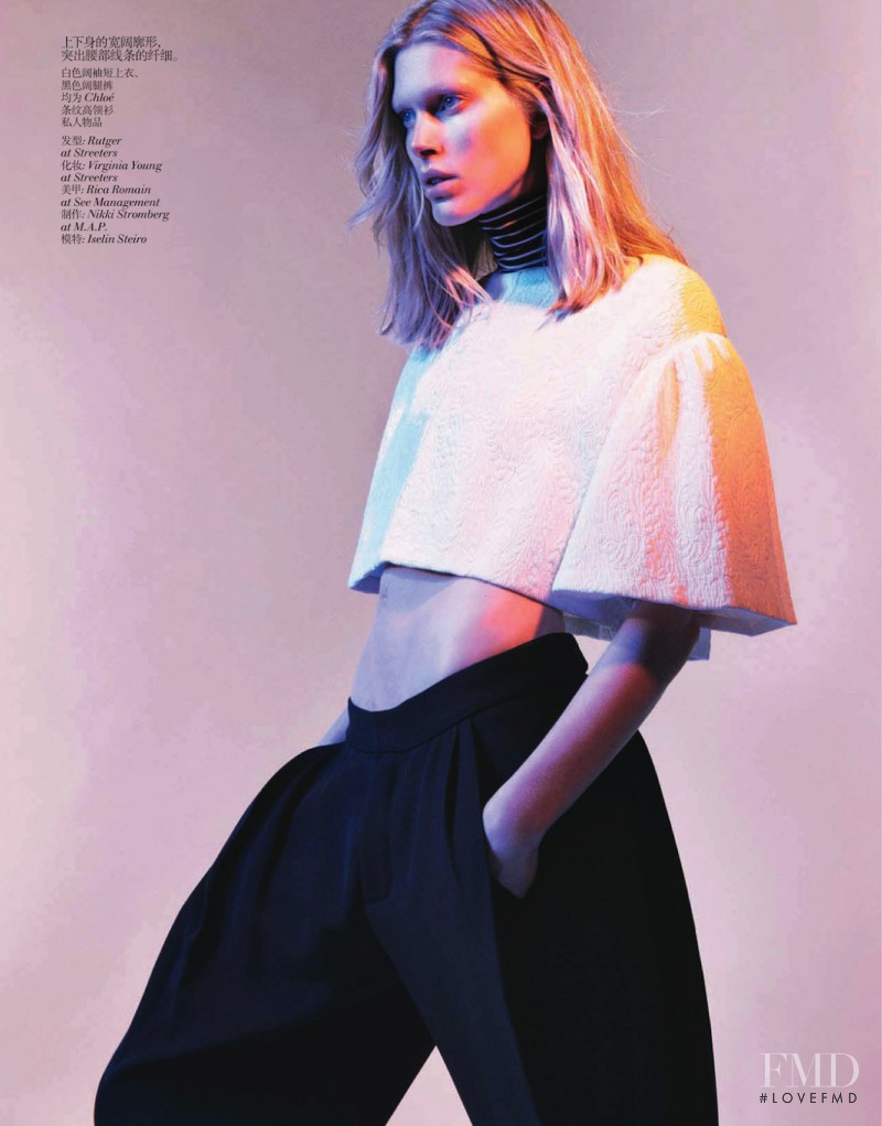 Iselin Steiro featured in Spring Proportions, April 2013