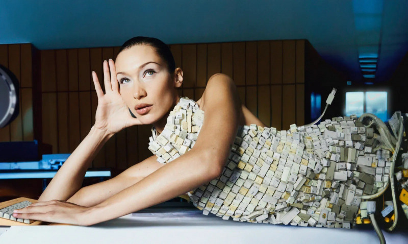 Bella Hadid featured in Bella And AI, May 2023