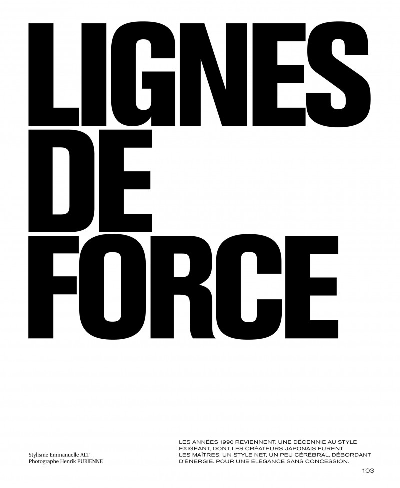 Lignes De Force, November 2021