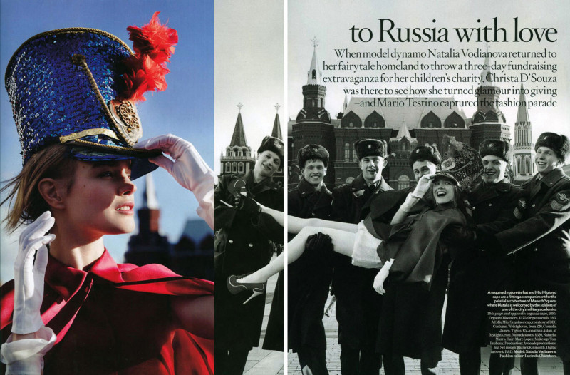 Natalia Vodianova featured in To Russia with Love, May 2008