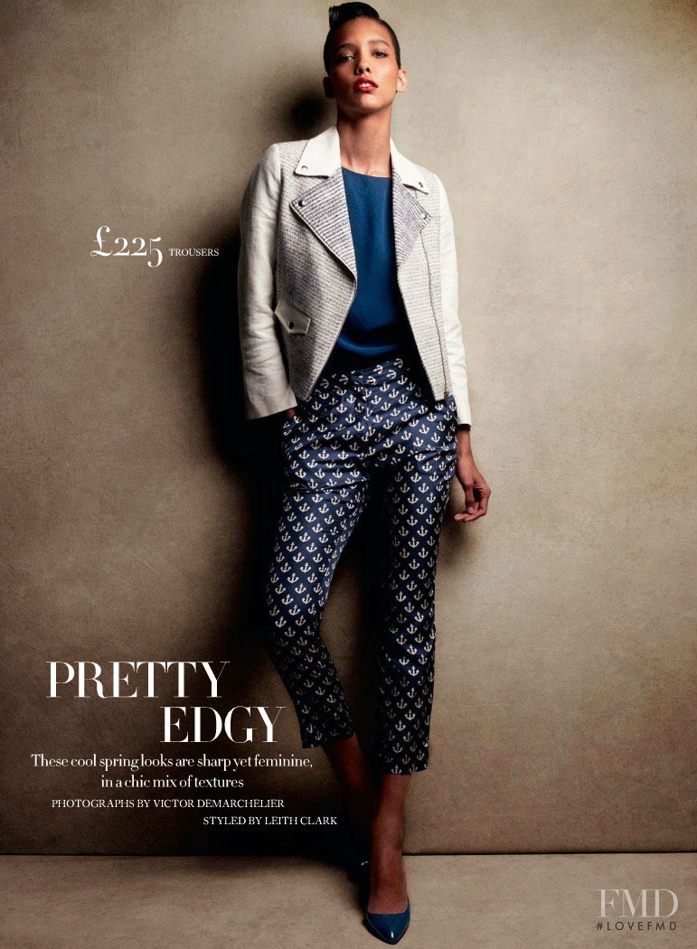 Cora Emmanuel featured in Pretty Edgy, April 2013