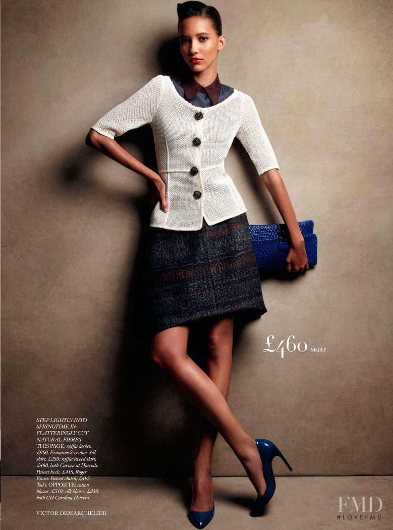 Cora Emmanuel featured in Pretty Edgy, April 2013