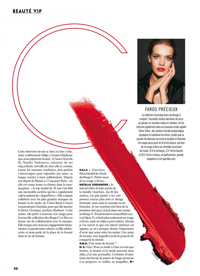 Natalia Vodianova featured in Beauty, May 2020