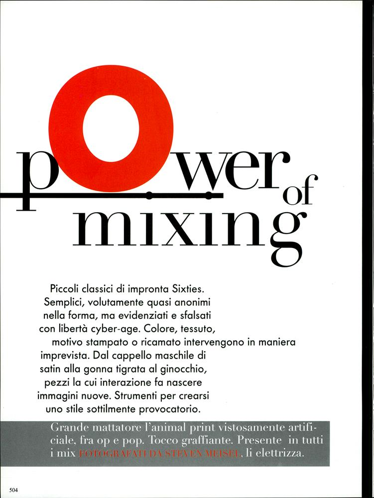 Power of Mixing, March 1996