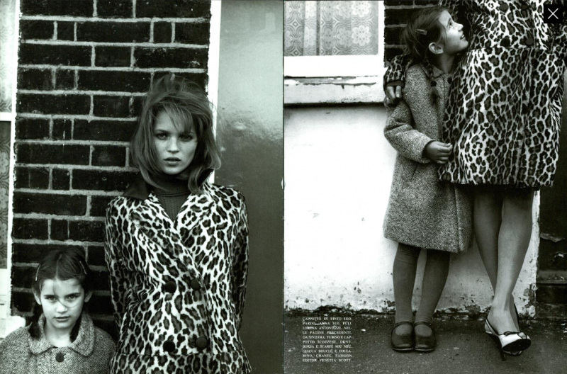 Kate Moss featured in Uno Stile, October 1995