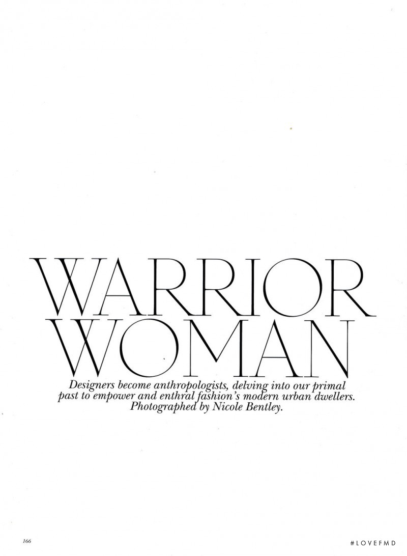 Warrior Woman, June 2010