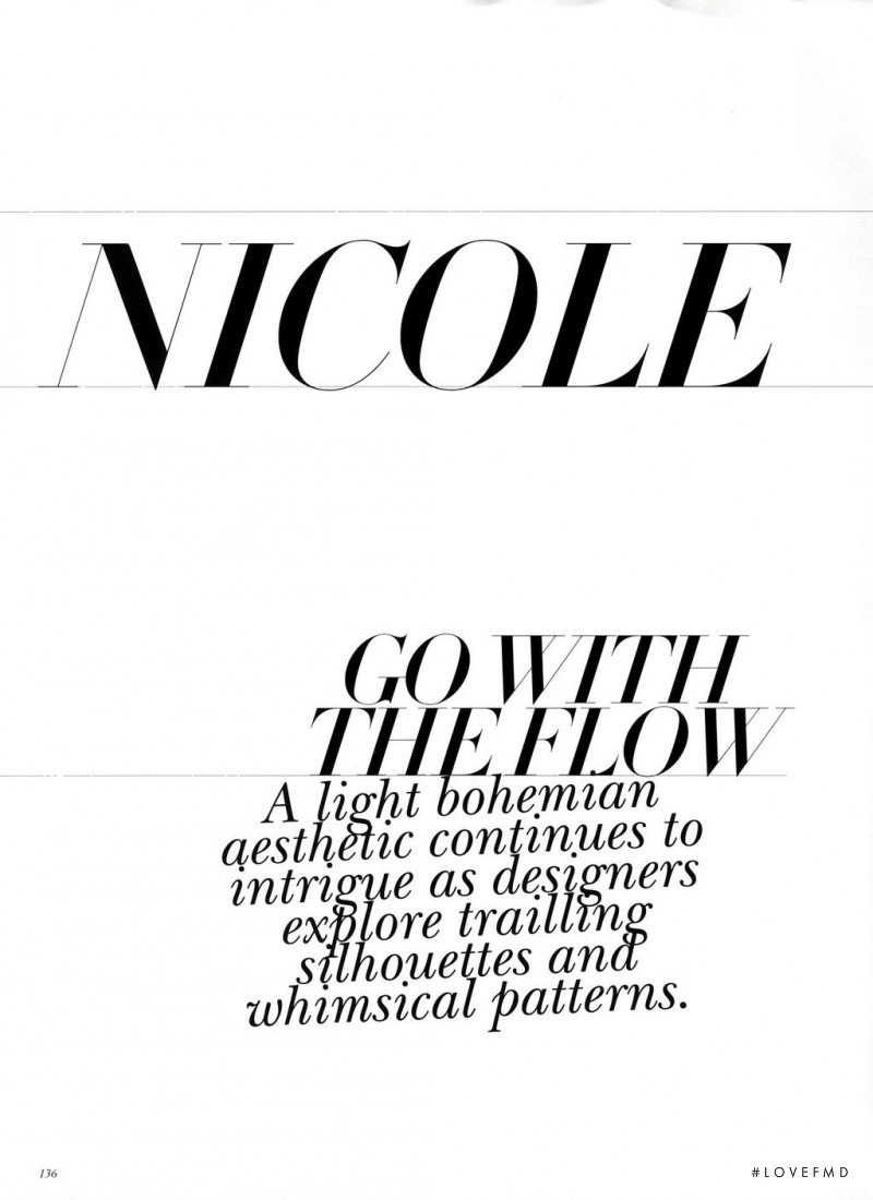 Nicole - Go With The Flow, August 2010