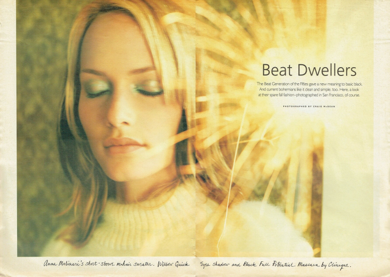 Amber Valletta featured in Beat Dwellers, September 1995
