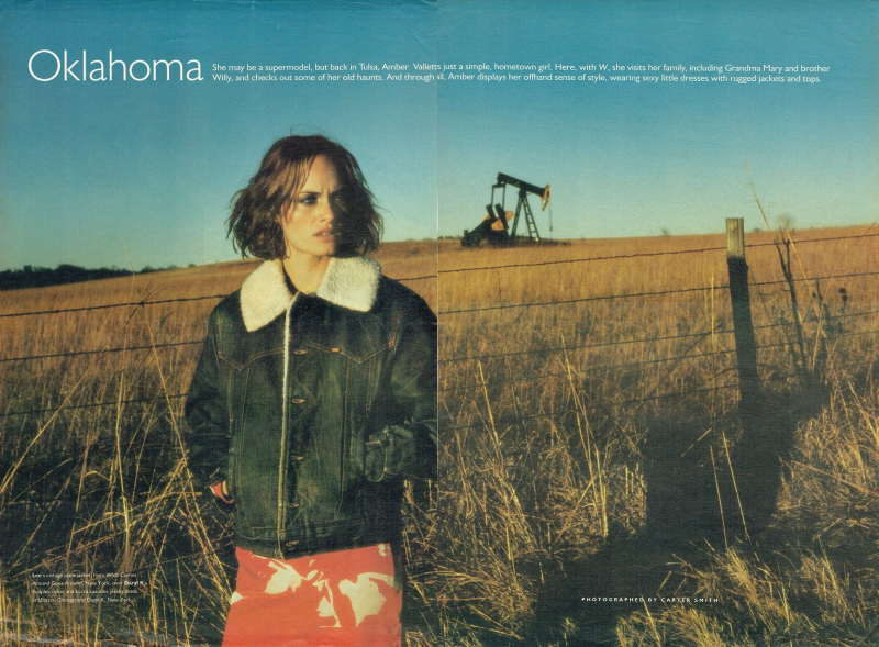 Amber Valletta featured in Oklahoma, February 1997