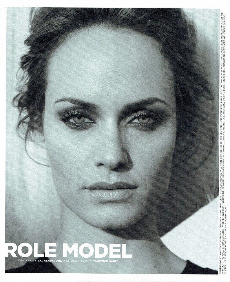 Amber Valletta featured in Role Model, February 2004