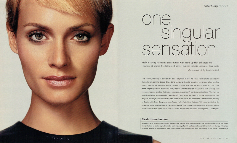 Amber Valletta featured in One Singular Sensation, March 2004