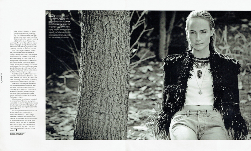 Amber Valletta featured in Golden Child, February 2014