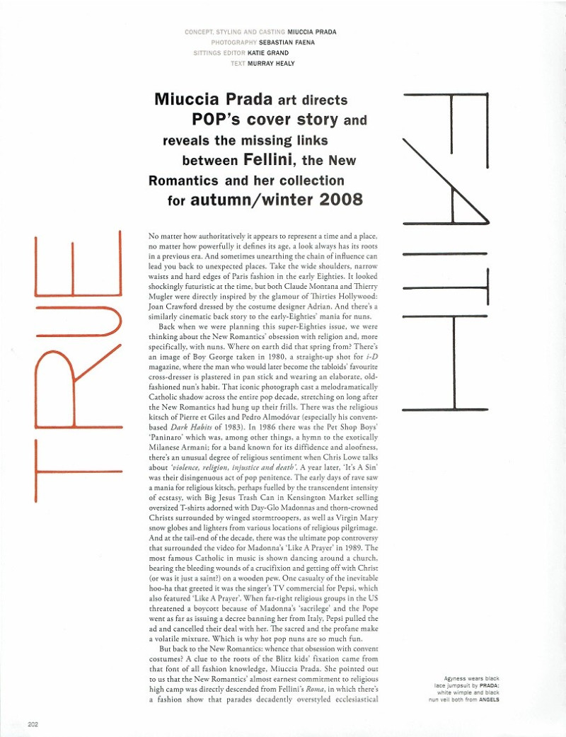 True Faith, December 2008