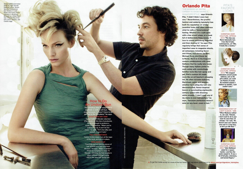 Amber Valletta featured in Head Masters, November 2010