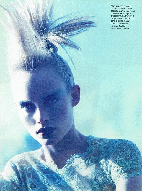 Amber Valletta featured in Blue Moon, March 1996