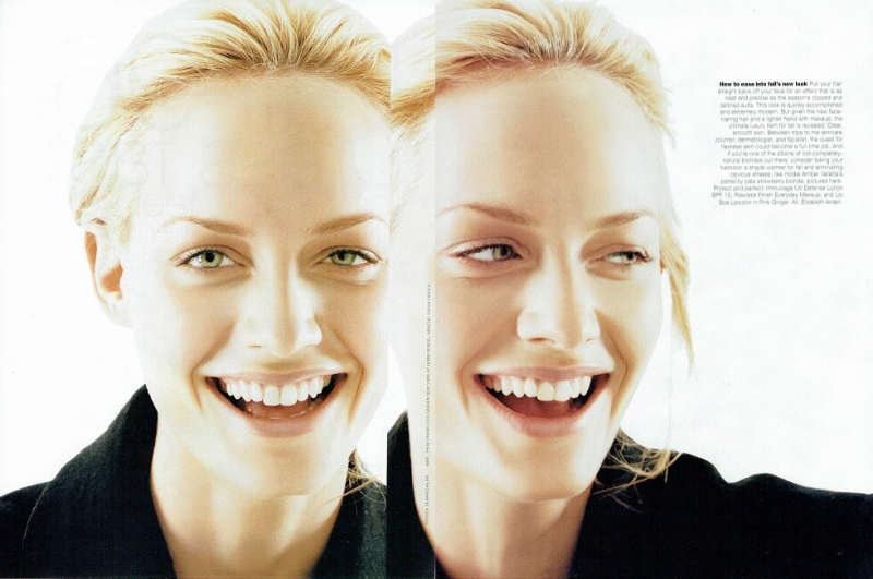 Amber Valletta featured in How To Ease Into Falls New Look, July 1996