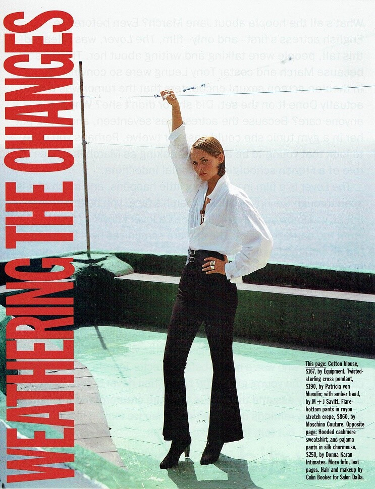Amber Valletta featured in Weathering The Changes, November 1992