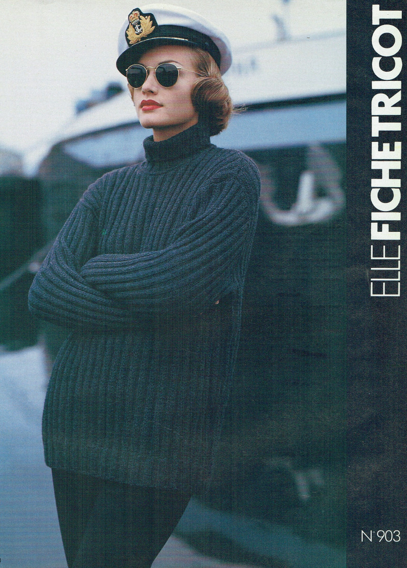 Amber Valletta featured in Fiche Tricot, November 1992