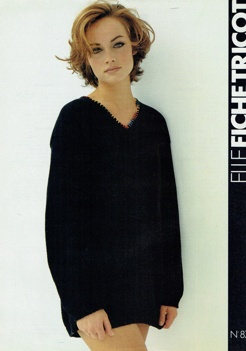 Amber Valletta featured in Fiche Tricot, November 1992