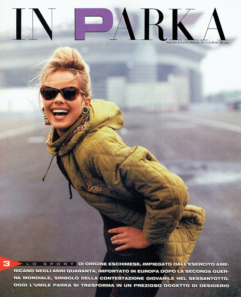 Amber Valletta featured in In Parka, September 1990