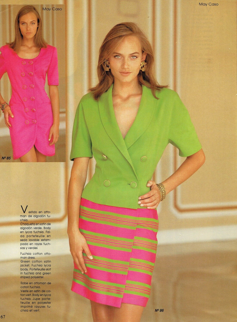 Amber Valletta featured in Pink With Mint, February 1992