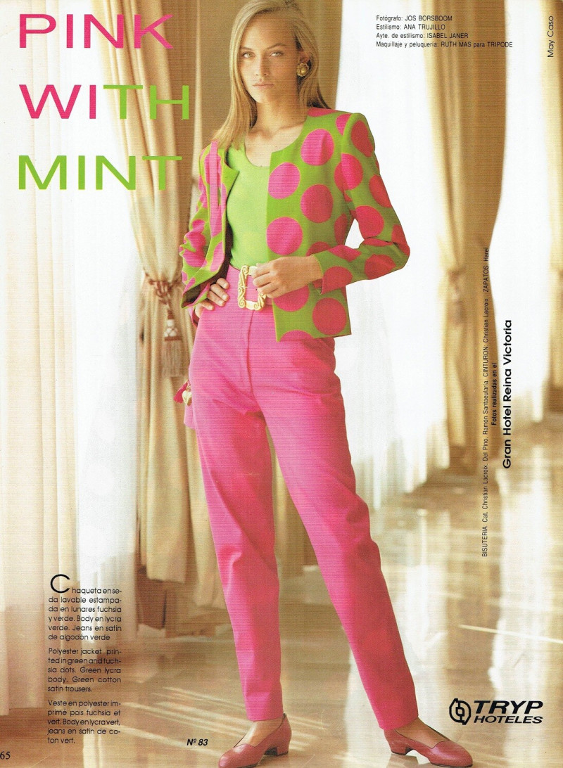 Amber Valletta featured in Pink With Mint, February 1992