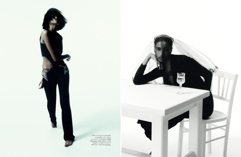 Imaan Hammam featured in Le noir à nu, May 2023