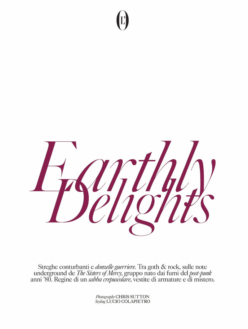 Mica Tosi featured in Earthly Delights, December 2020