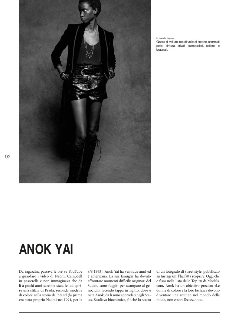 Anok Yai featured in Neo Divininita, June 2020