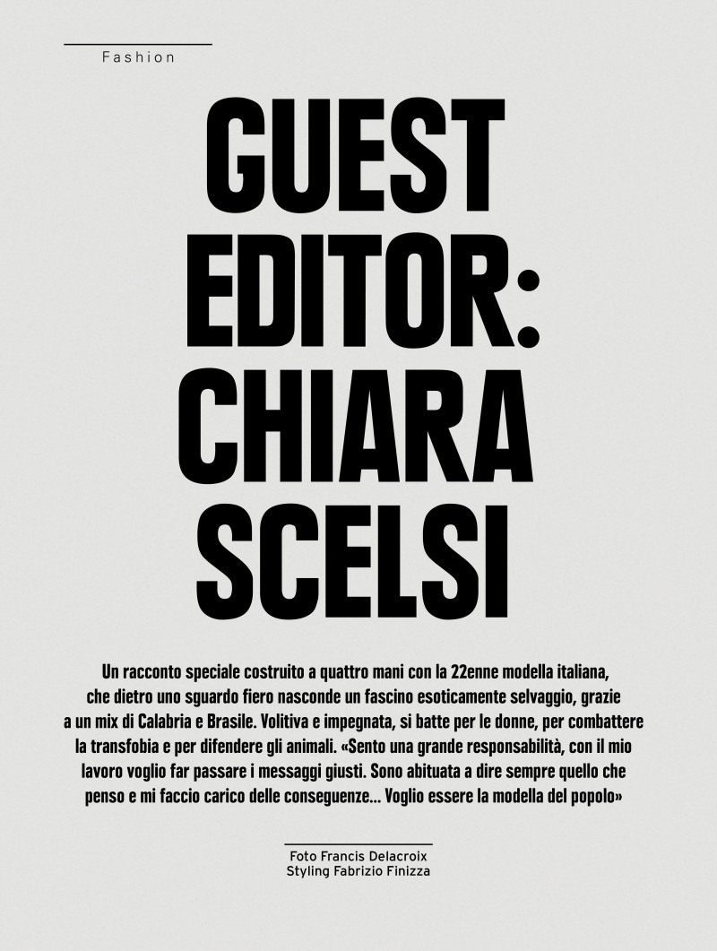 Chiara Scelsi featured in Guest Editor: Chiara Scelsi, February 2020