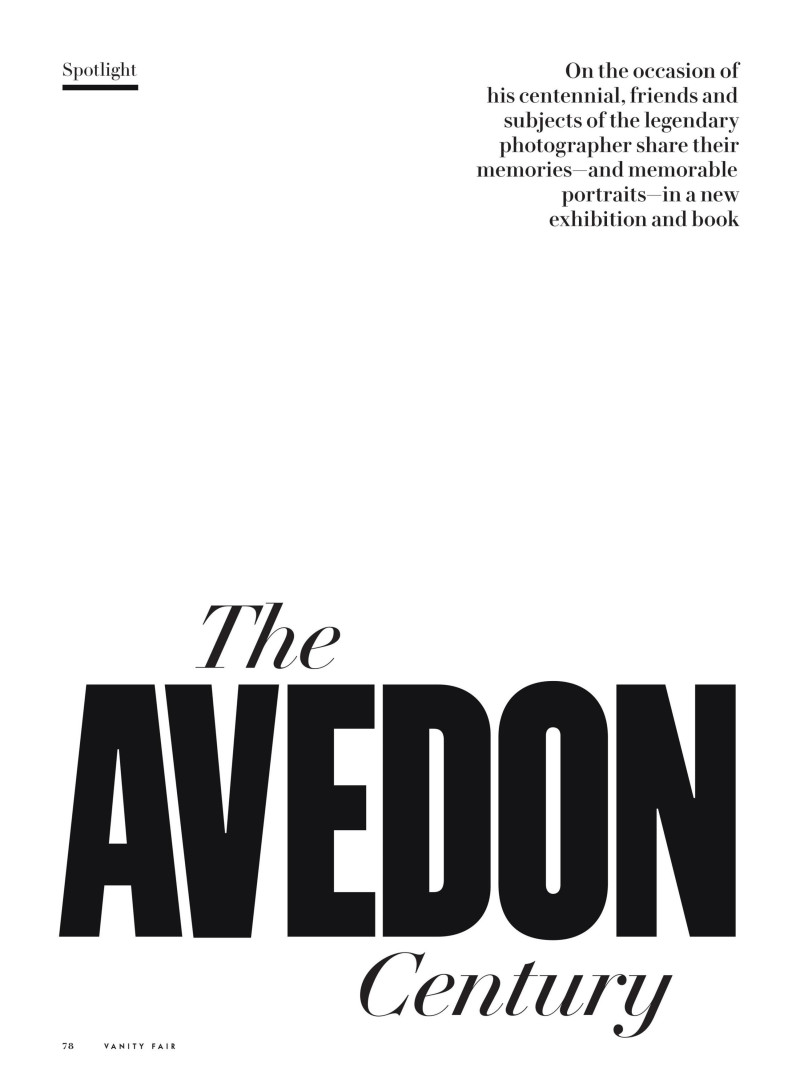 Spotlight | The Avedon Century, May 2023