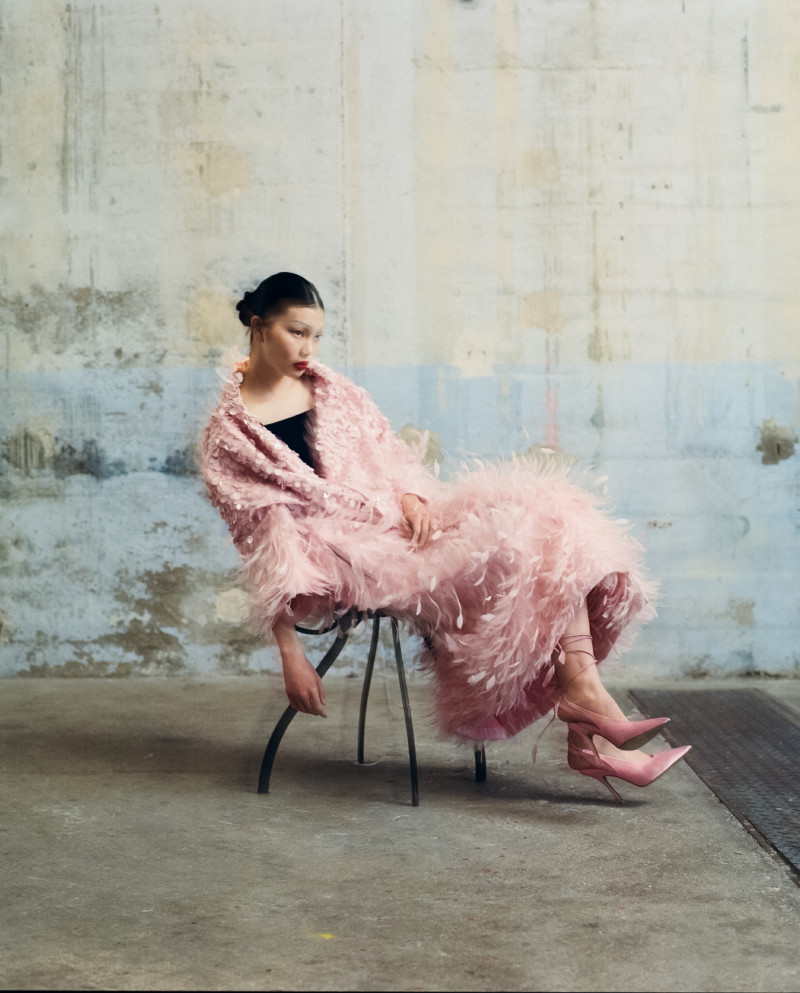 Sherry Shi featured in Valentino, April 2023