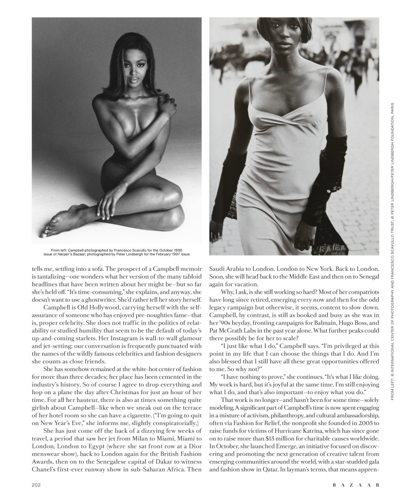 Naomi Campbell featured in Super Everything, March 2023