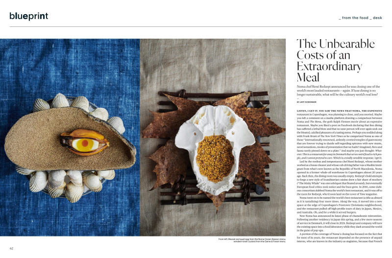 The Unbearable Costs Of An Extraordinary Meal, March 2023