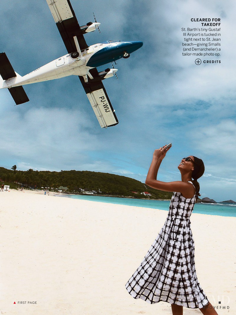 Joan Smalls featured in Smooth Sailing, April 2013