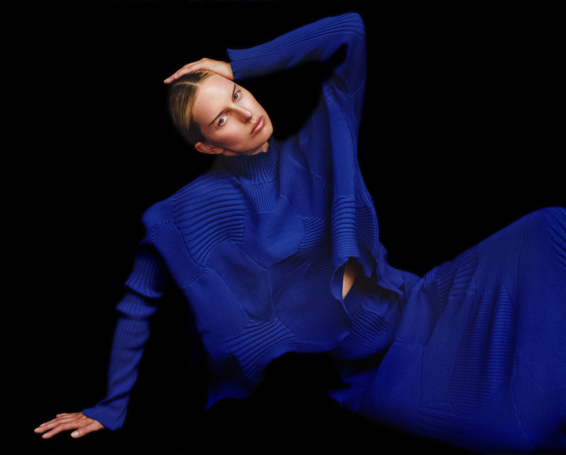 Karolina Kurkova featured in Issey Miyake, December 2022